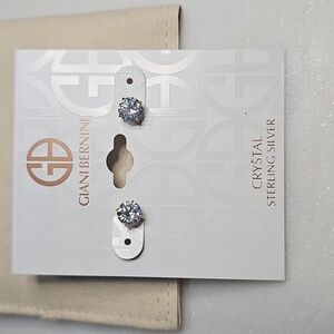 Giani Bernini Sterling Silver Crystal Stud Earrings